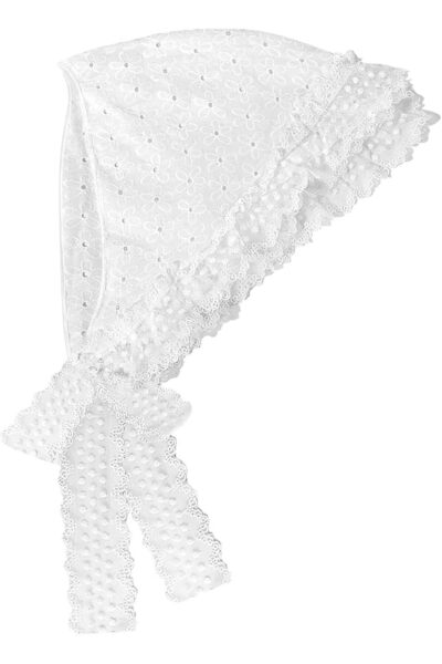 ASKIND White Lace Triangle Head Scarf for Women, Girls Vintage French Floral ...