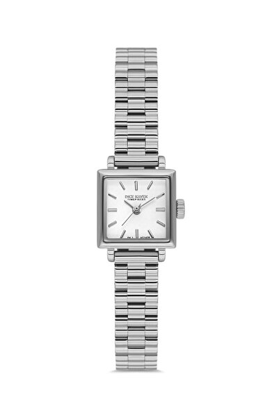 Dice Kayek Dk.1.Ag1428.10 Minimal Square Dial 3 Atm Water Resistant Metallic ...