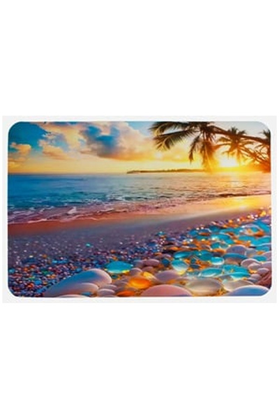 OEM Covoras Baie din Cauciuc Plaja 60x40cm