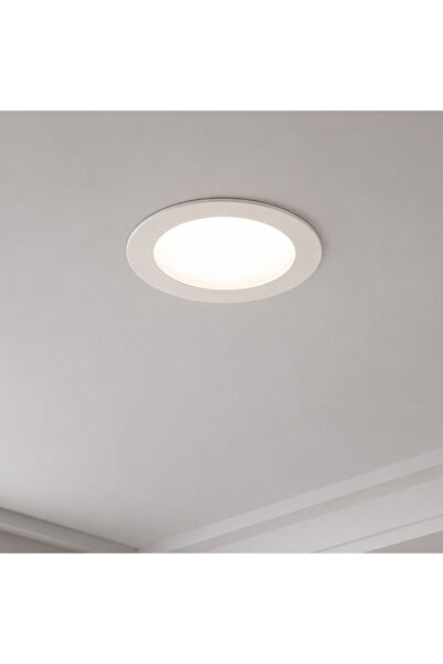 OEM Spot LED AKTOBE, Ø11.9cm, 6W, Rotund, Lumina Rece, Alb, Metal si Acrilic