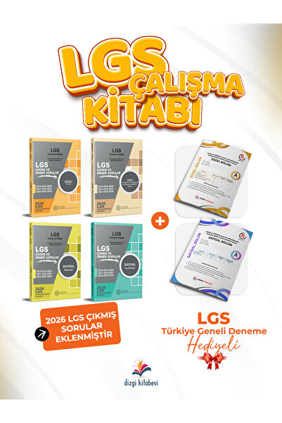 2027 8.Sınıf LGS Çıkmış Sorular ve MEB Örnek Soruları Çalışma Kitabı - LGS TG Deneme Hediyeli