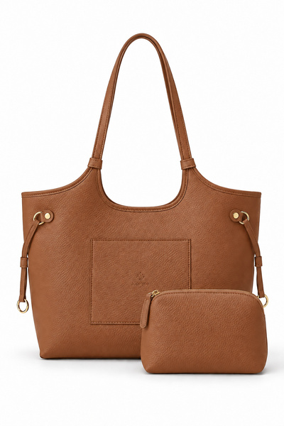 louisiana polo Jkln Women's Shoulder Bag Large Volume Daily Tan Bag Im611-1
