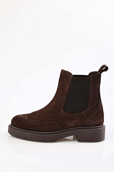 5in1Canpolat Brown Elastic Boots 22136