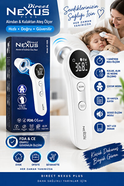 NEXUS Dual Alından & Kulaktan Ateş Ölçer İkili Kullanım