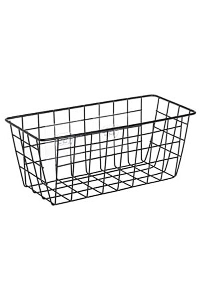 OEM Raft Metalic Negru cu Carlige Autocolante pentru Baie 28x12x12cm
