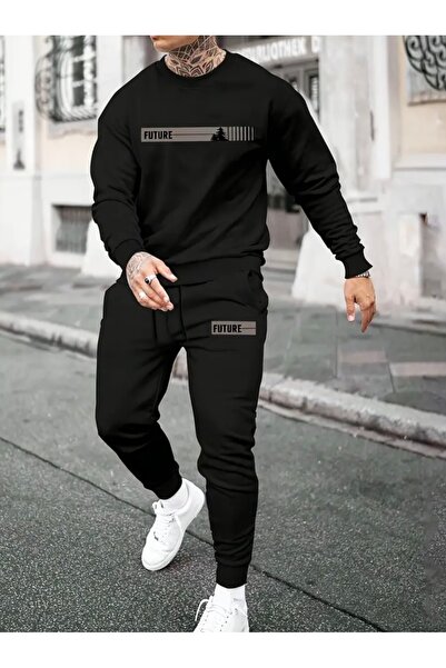 NIGRUM PARDUS Special Series Future Printed 3 Yarn 100% Cotton Large Size Win...