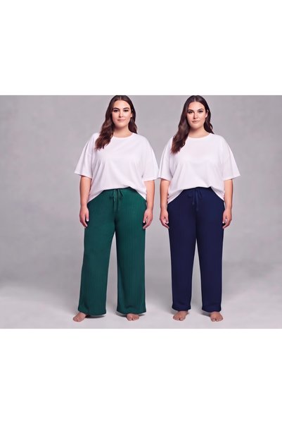 chiara grazia Battal Boy Cotton Wide-Leg Winter Pajama Pants