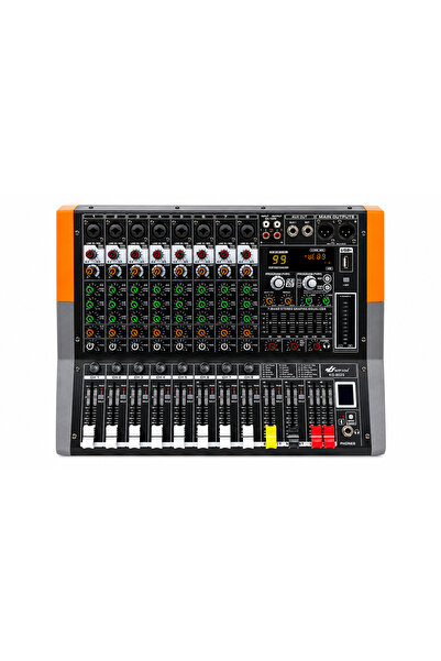 Generic Brand Mixer audio, 2 x 450W, 8 canale, Amplificat, 99 DSP Efecte digi...