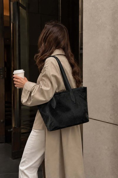 5in1Canpolat Black Saint Tropez Tote Bag 8002