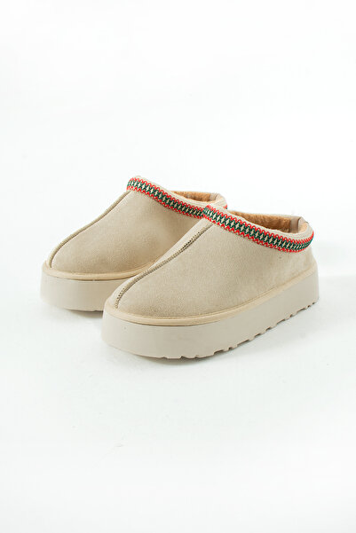 Elmas Winter Women's Slippers with Fur Lining and Thick Platform Sole / Comfo...
