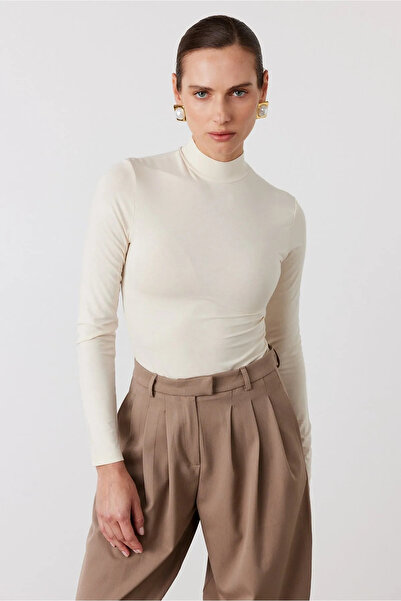 FACETTE Dik Yaka Basic Body Bej