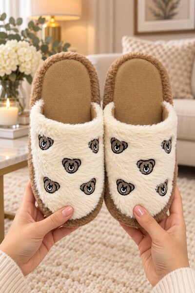 Moda Frato 3'lü Paket LOVELY Kapalı Kadın Terlik Ev Terliği Ses Yapmayan Taban Yumuşak Rahat Terlik