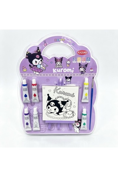 KAZUKO Children's Drawing Art Set Kuromi Watercolor Painting Set with Drawing...