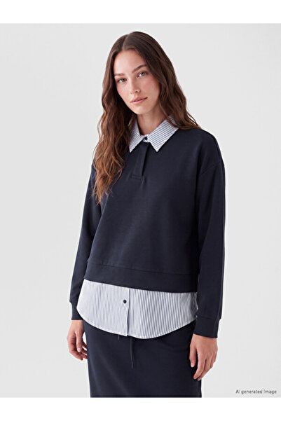 LC Waikiki Timeless Clothing & Timeless Choices Shirt Roba Collar Women's Swe...