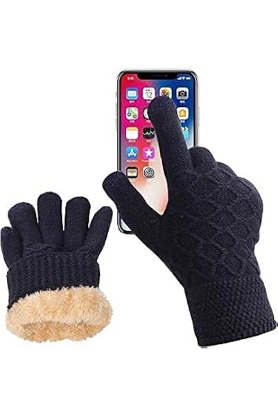 KASTWAVE Men's Winter Thermal Gloves, Touchscreen Compatible Knitted Glove wi...