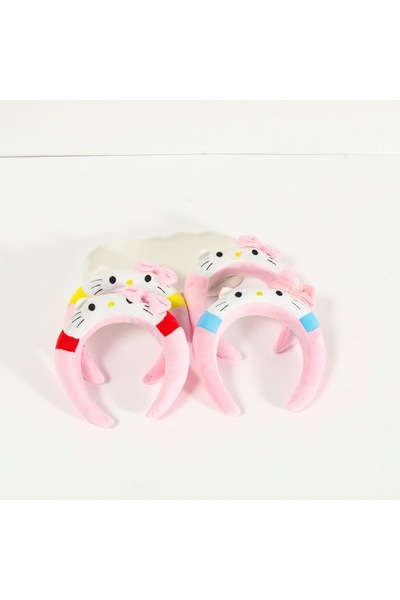 KAZUKO Nagam Fur Hair Band for Makeup and Washing Face with Hello Kitty Chara...