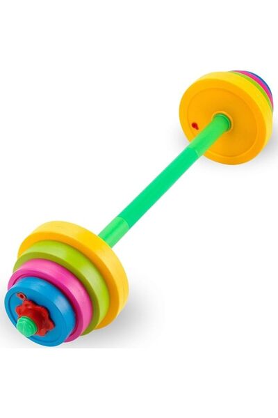 Generic Kids Exercise Barbell Set, Colourful Weight Training Tool, Indoor Out...