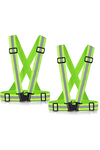GENERAL Reflective Vest Running Gear, 2Pack High Visible Safety VES for Cycli...