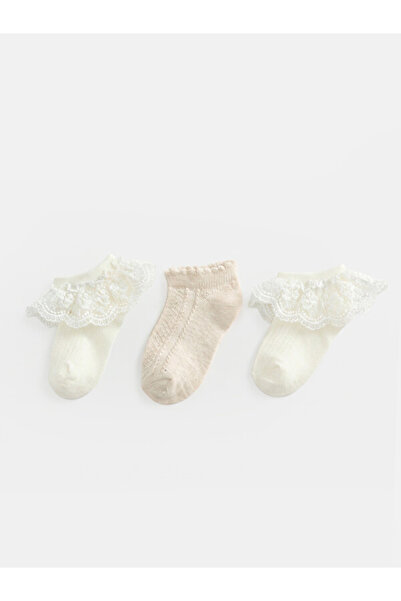 LC Waikiki Timeless Clothing & Timeless Choices Lace Detailed Baby Girl Booti...
