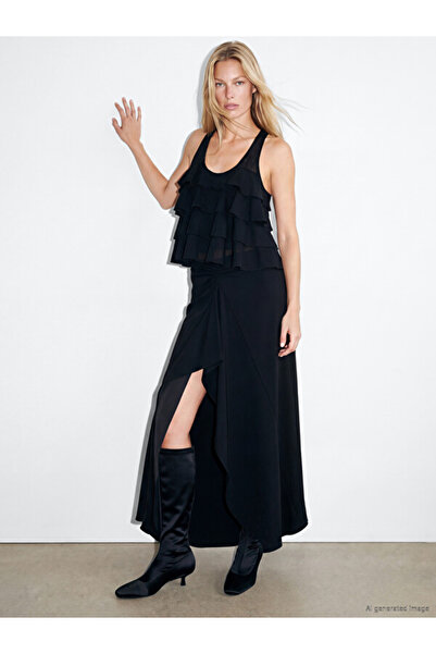 LC Waikiki Timeless Clothing & Timeless Choices Asymmetrical Skirt with Gathe...