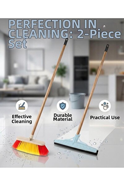 Kavi Czech Pas - 2-Piece Cleaning Set // 40 cm Mop with Handle and Brush with...
