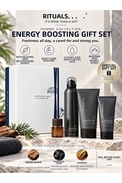 Rituals مجموعة هوم كوليكشن للعناية بالرجال مكونة من 4 قطع - عناية يومية لتنقي...