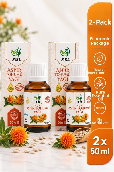 Generic Brand زيت بذور العصفر 50 مل زيت عشبي طبيعي معصور على البارد - زيت للع...