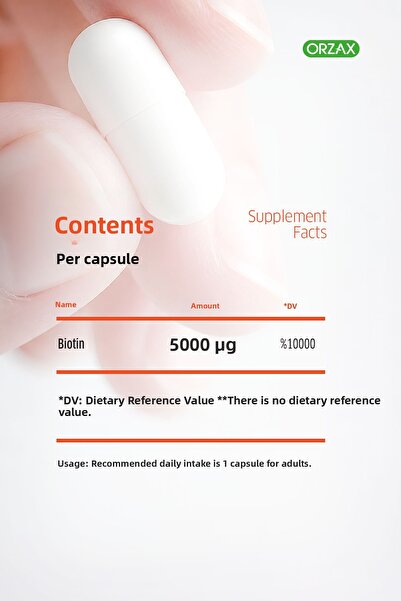 Ocean Biotin 5000 Mcg 60 Capsules
