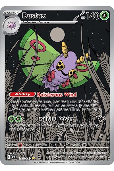Pokemon Dustox # 220 Ascended Heroes Original Card