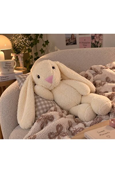 MASSALTOYS Cute Plush Rabbit Toy - Soft Sleeping Companion for Children Cream 45cm
