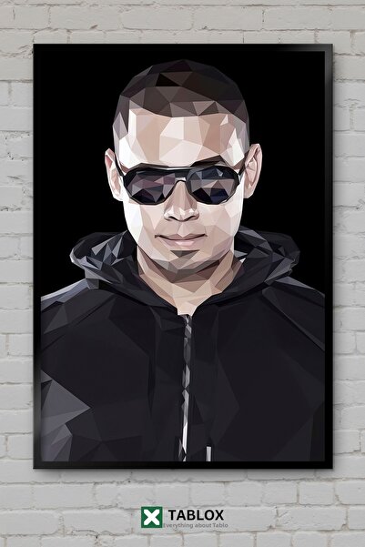 TABLOX Afrojack Dj Producer Ηλεκτρονική Αφίσα Μουσικής Χορού με Πλαίσιο Διακο...