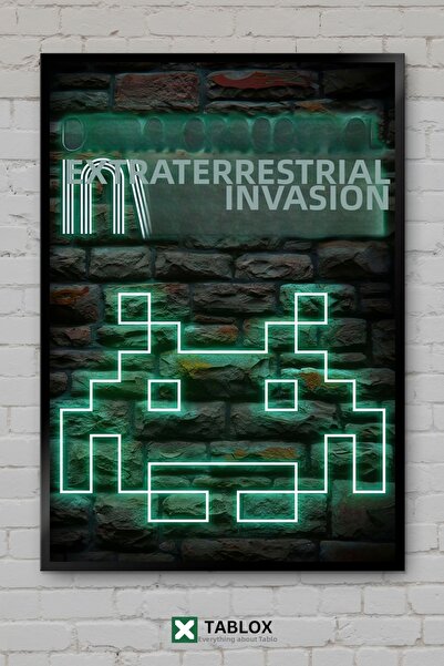 TABLOX Extraterrestrial Alien Invasion Invasion Art Sci-Fi Tablou decorativ î...