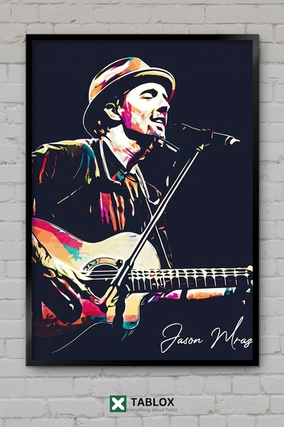 TABLOX Jason Mraz Singer Pop Music Song Album Frame Appearance Decorative Mdf...