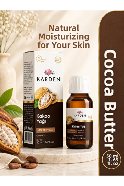 Karden Natural Cocoa Butter 50 ml - Anti-Stretch Mark and Intensive Moisturiz...