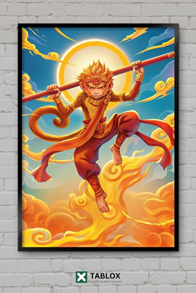 TABLOX Sun Wukong, Regele Maimuță, Mitologia Chineză, Roman, Tablou decorativ...