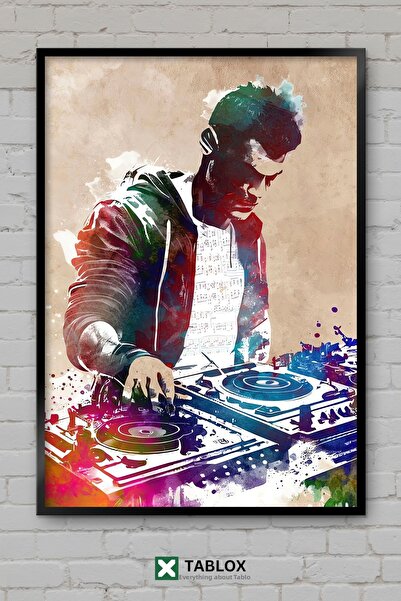 TABLOX Dj Music Music Set Electronic Mix Stage Party Frame Διακοσμητικό τραπέ...