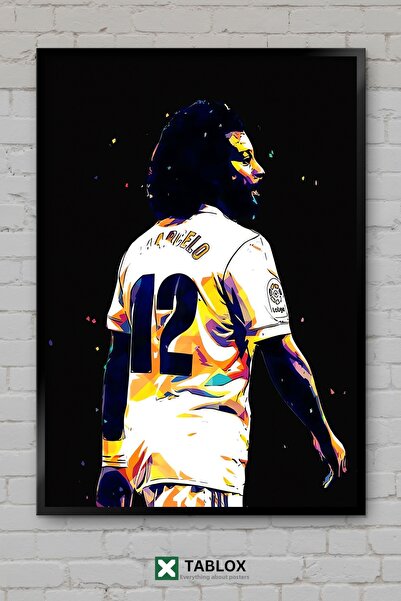 TABLOX Marcelo Fotbalist Fotbal Brazilia Star Tablou decorativ înrămat din MDF