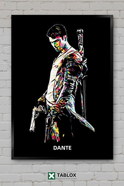 TABLOX Dante Devil May Cry Game Personaj de acțiune Aspect cadru decorativ Ta...
