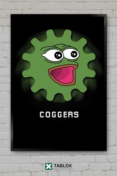 TABLOX Αφίσα με αστεία ρητά λόγια Coggers, Διακοσμητικός πίνακας ζωγραφικής α...