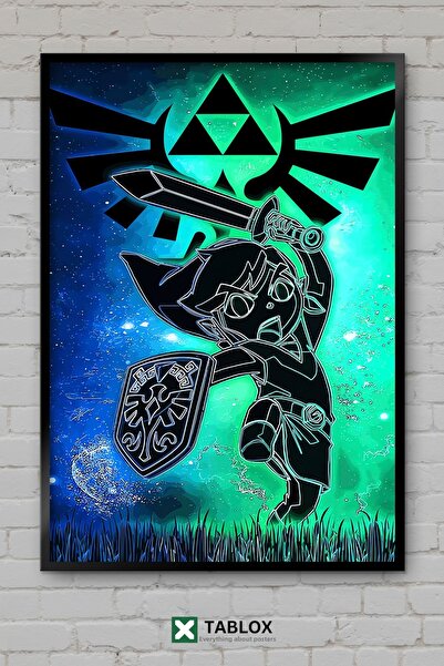 TABLOX Breath Of The Wild Zelda Παιχνίδι Φανταστική Αφίσα με Διακοσμητικό Πλα...