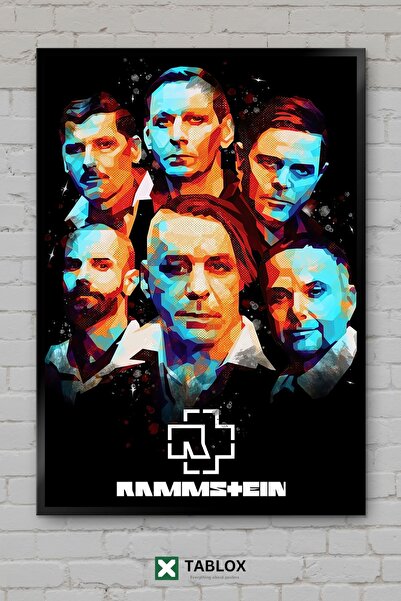 TABLOX Rammstein Group Music Metal Rock Germania Poster cu aspect de cadru Pi...