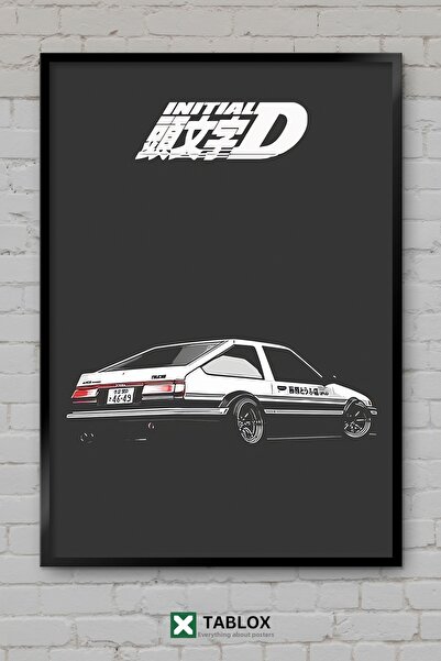 TABLOX Initial D Anime Manga Racing Car Drift Character Frame View Decorative...