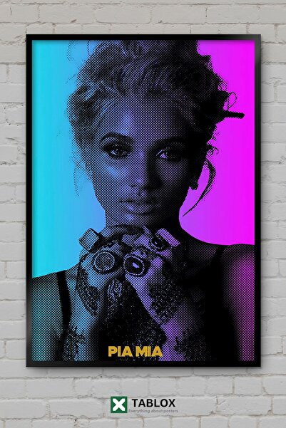 TABLOX Pia Mia Singer Singer Pop Music Αφίσα με Πλαίσιο Διακοσμητικό Πίνακα Ζ...