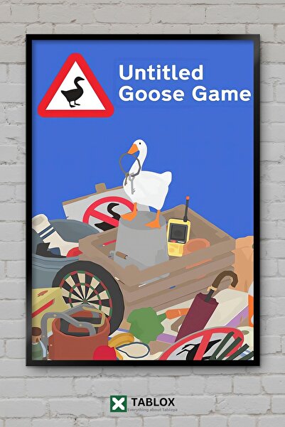 TABLOX Untitled Goose Game Αστεία αφίσα παιχνιδιού με χήνες, διακοσμητικός πί...