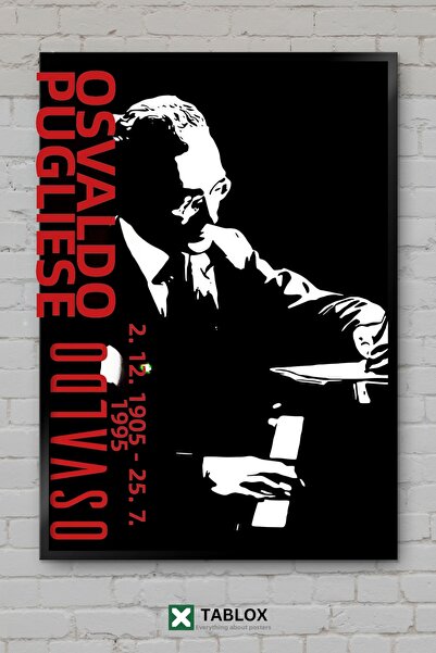 TABLOX Αφίσα Osvaldo Pugliese Tango Musician Argentina με διακοσμητικό πλαίσι...