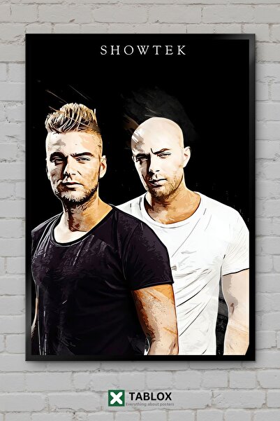 TABLOX Showtek Dj Producer Electro Hardstyle Μουσική Αφίσα με Πλαίσιο Διακοσμ...