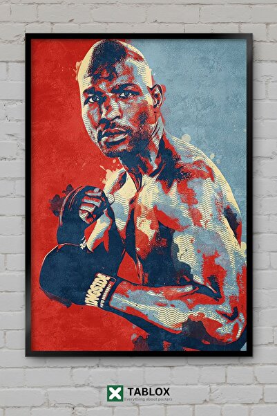 TABLOX Αφίσα Bernard Hopkins Boxer Boxer Champion με κορνίζα, διακοσμητικός π...