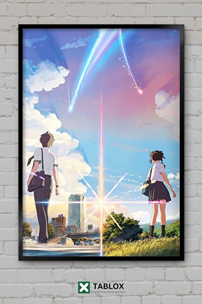 TABLOX Filmul anime Your Name Kimi No Na Wa, afiș japonez de dragoste, tablou...