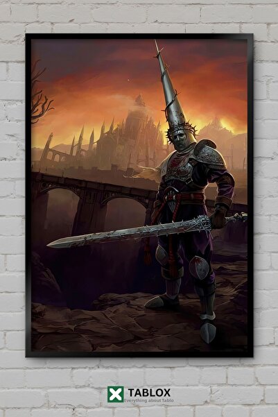 TABLOX Blasphemous Game Dark Metroidvania Action Figure Decorativ MDF Tablo c...