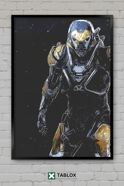 TABLOX Αφίσα δράσης Anthem Video Game Space Armor Action, Διακοσμητικός πίνακ...